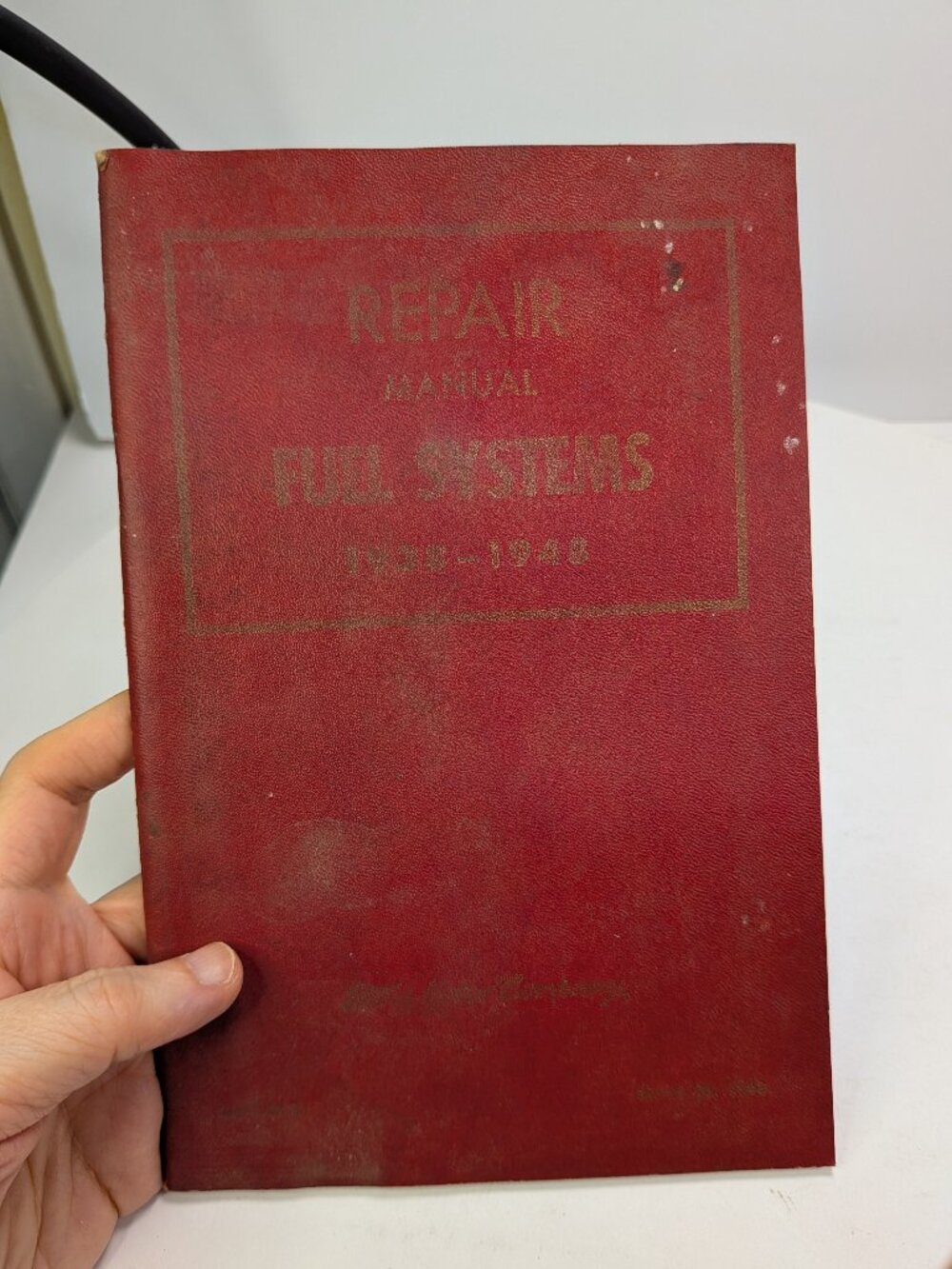 Vintage 1948 Ford Fuel Systems Repair Manual 1938-1948 | Original Form 3675-48-C